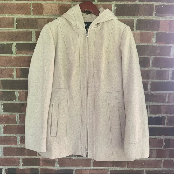 Avanti Wool Blend Hooded Zip Up Jacket Coat Women’s Large Regular - Picture 1 of 11